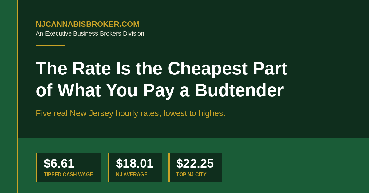 The Rate Is the Cheapest Part of What You Pay a Budtender