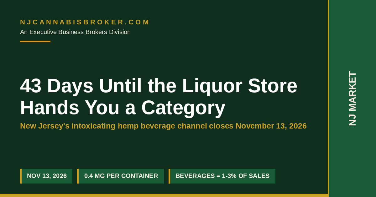 Forty-Three Days Until the Liquor Store Hands You a Category